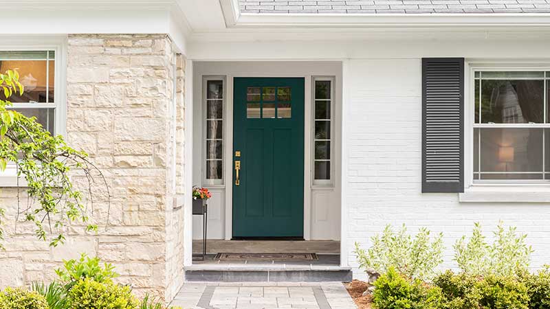 Front door replacement installation in Conifer Colorado