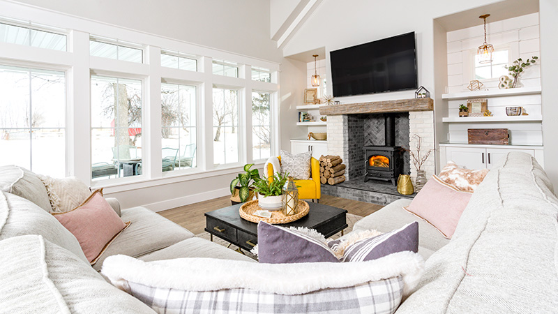 Lafayette neighborhood home with new windows